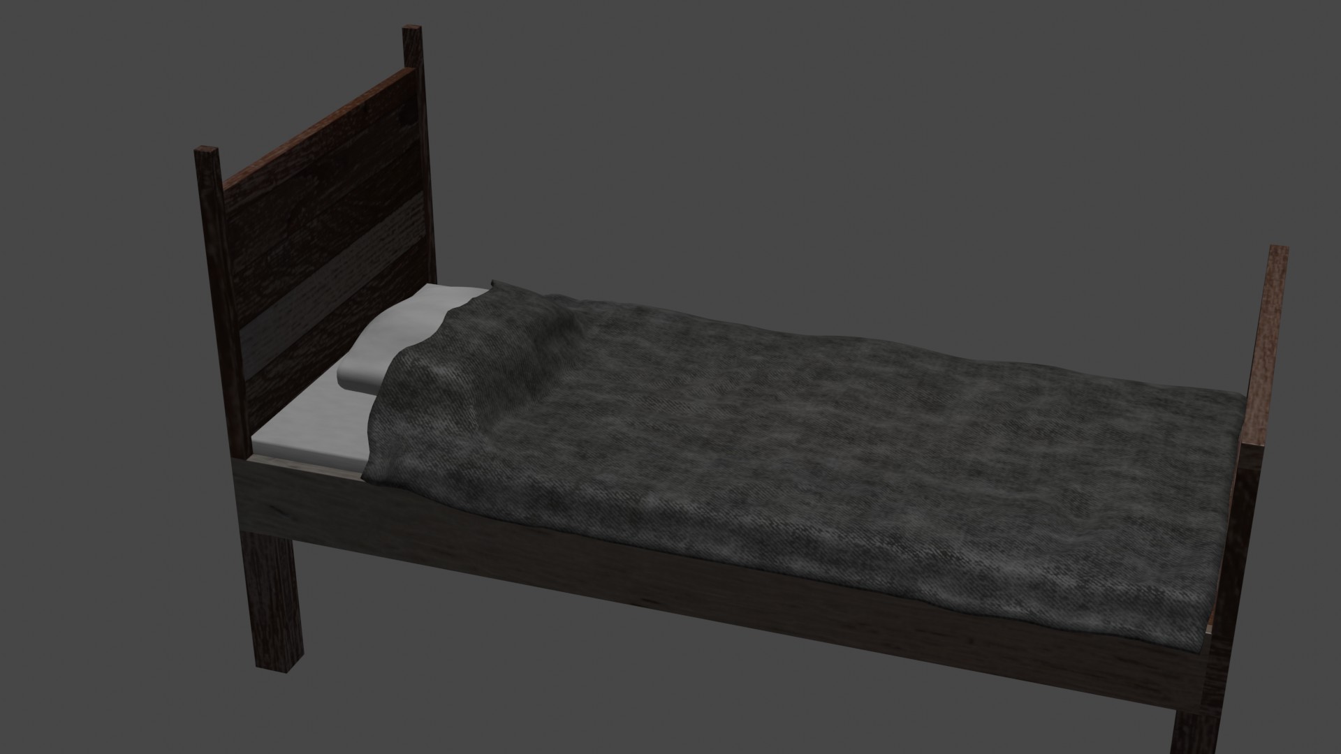 Wooden bed preview image 4
